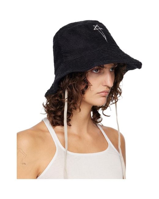 Rick Owens Blue Temple Beach Hat