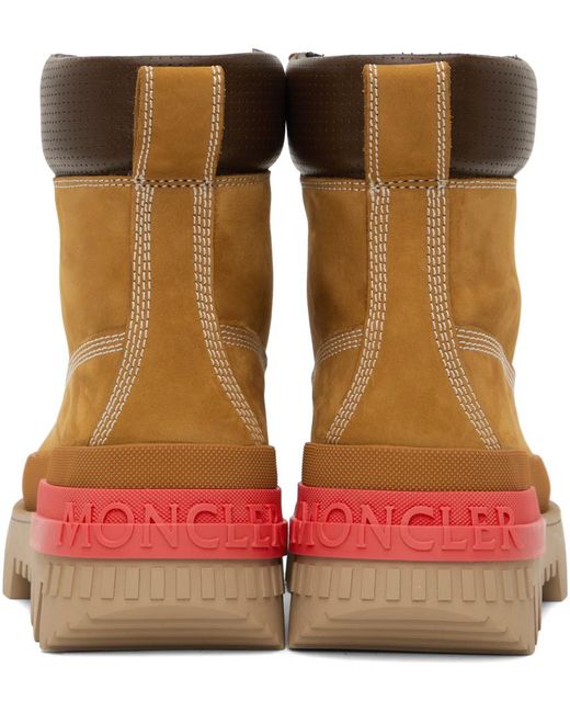 Moncler Brown Tan Mon Corp Boots