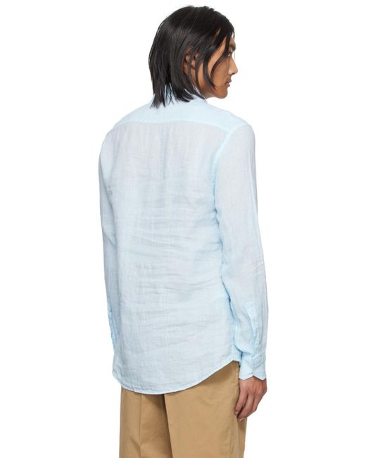 Barena Blue Surian Telino Shirt for men