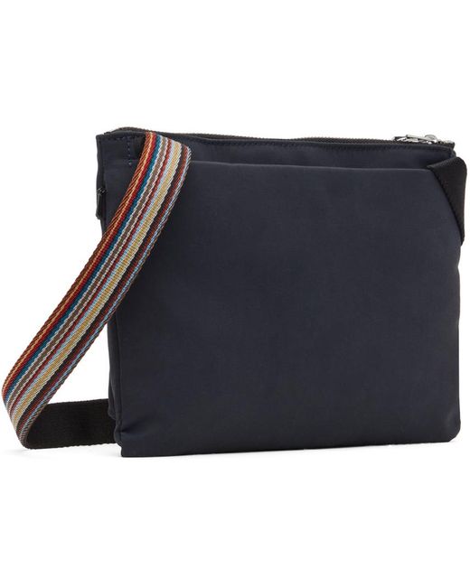 Paul Smith Black Navy Cotton-blend Crossbody Bag for men