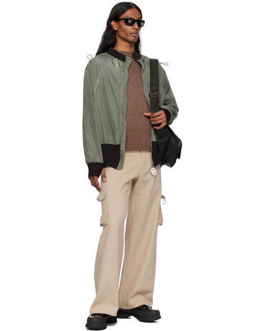 Charlie Constantinou Natural Multi Pocket Cargo Pants for men