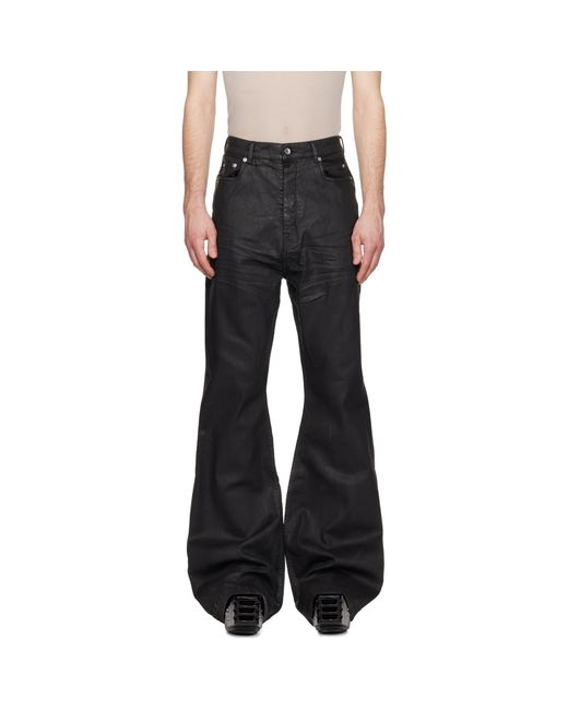 Rick Owens Black Temple Bolan Bootcut Jeans for men