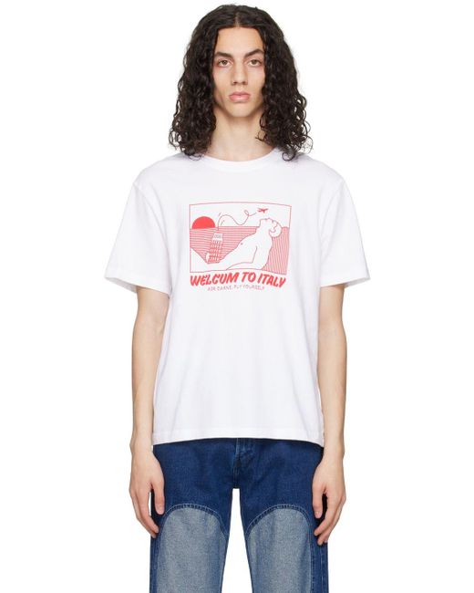 Carne Bollente 'welcum To Italy' T-shirt in White for Men | Lyst