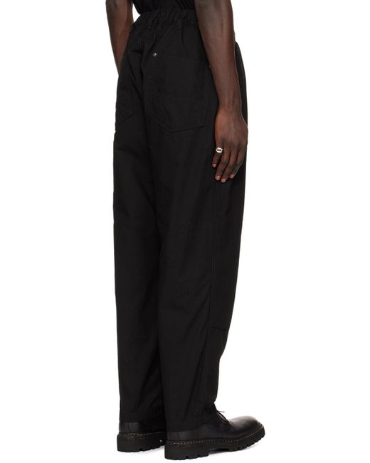 Yohji Yamamoto Black Panel Trousers for men