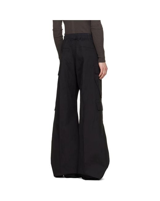Rick Owens Black Tower Cargobelas Cargo Pants for men
