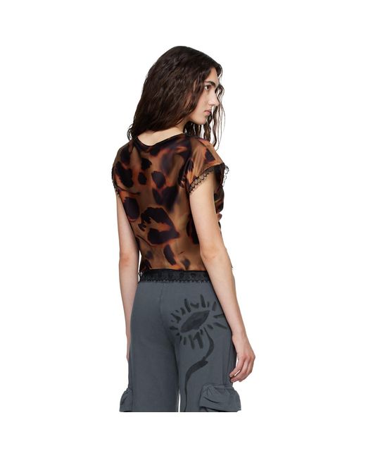 Collina Strada Black Waterliliy Top