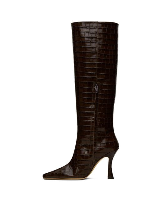 Staud Black Brown Cami Boots