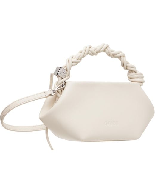 Ganni オフホワイト ミニ Lace-Up Bou バッグ White