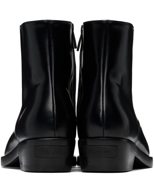 Fear Of God Black Western Low Boots for men