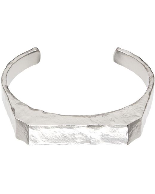 人気！】MM6 Maison MargielaシルバーNumericカフブレスレット