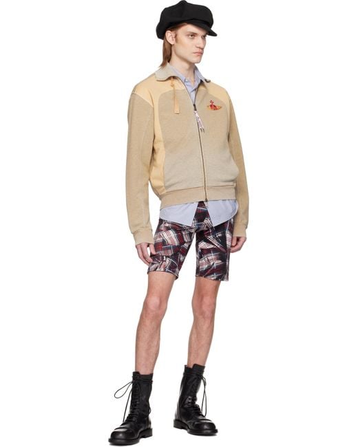 メンズ Vivienne Westwood グレー＆ベージュ Alien トラックジャケット