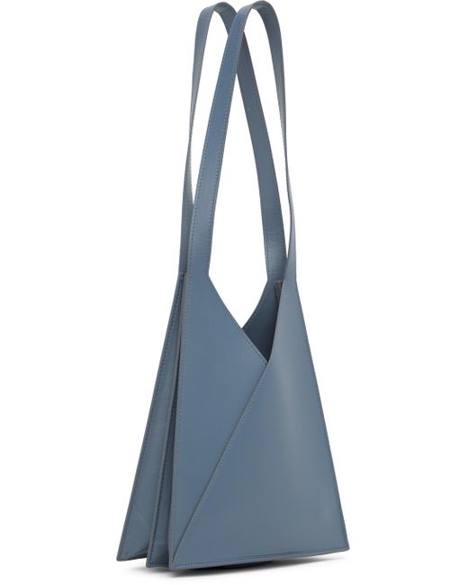 MM6 by Maison Martin Margiela Blue Mini Triangle 6 Bag for men