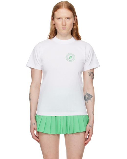 Sporty & Rich Green Prince Edition Net T-shirt