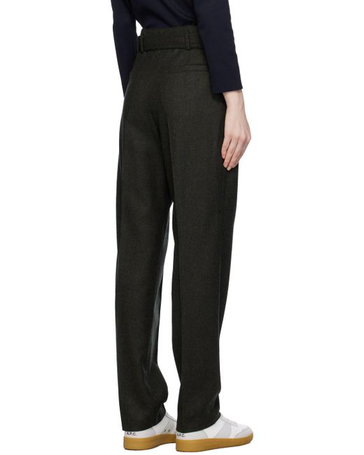 A.P.C. Black . Green Anthea Trousers
