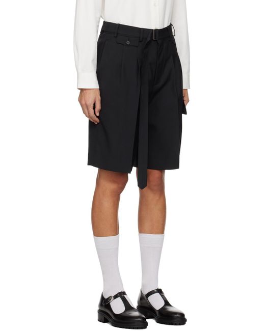 DUNST Black Multipocket Shorts