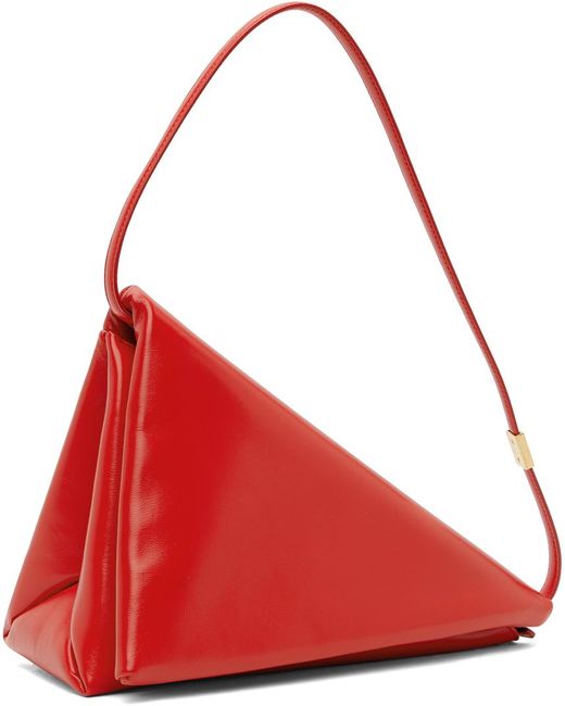Marni Red Prisma Triangle Bag