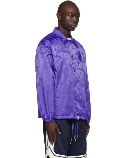 A Bathing Ape Purple Camo Jacket for men