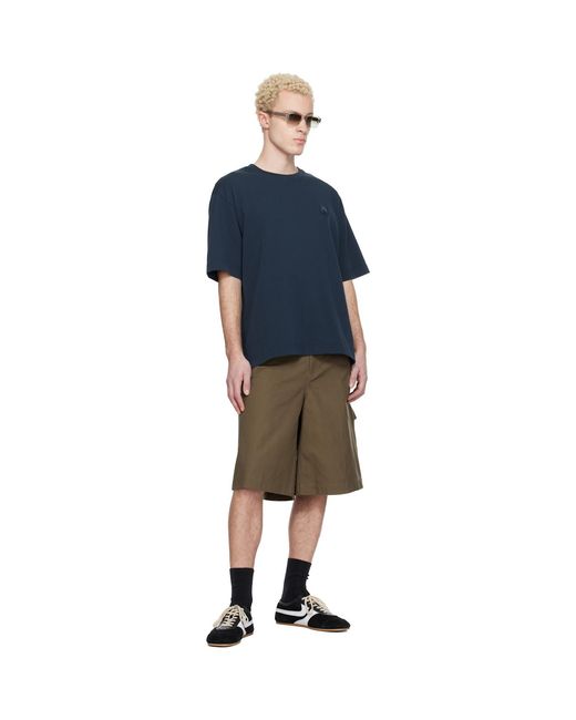Maison Kitsuné Blue Fox Head Oversize T-Shirt for men