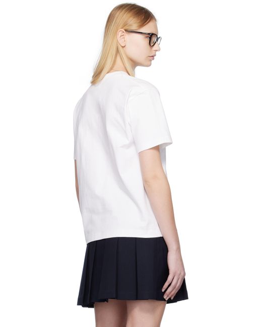 ShuShu/Tong ホワイト ビーズ フローラル Tシャツ Black