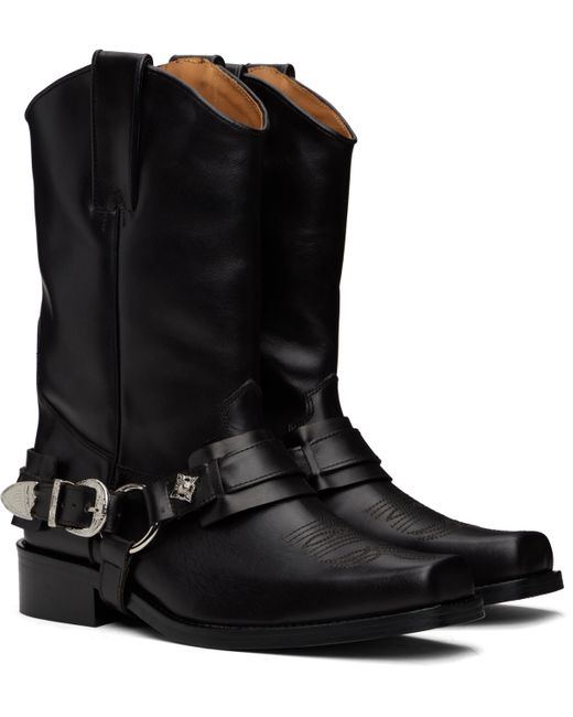 メンズ Toga Virilis Ssense限定 ブラウン Harness ブーツ Black