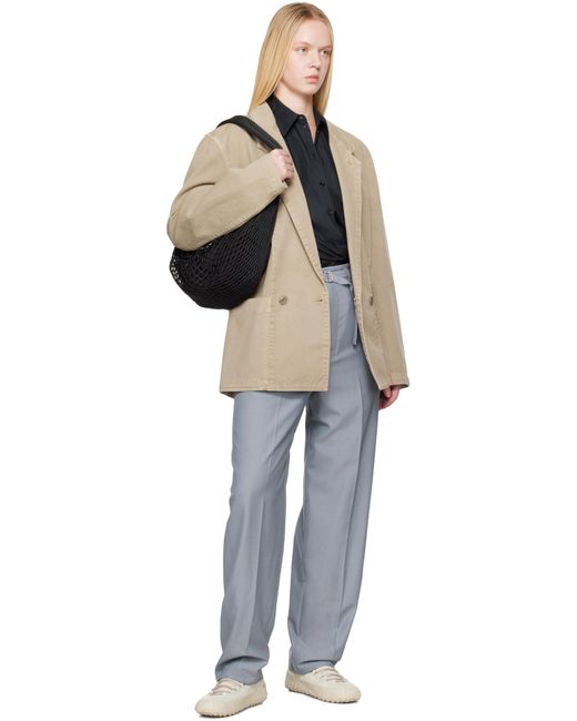 Lemaire Black Filt Edition Fortune Croissant Bag