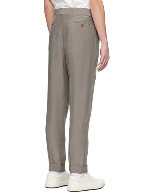 Officine Generale Gray Taupe Hugo Trousers for men