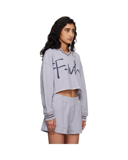 Off-White c/o Virgil Abloh Multicolor Off- 'ow' Script Crop Polo