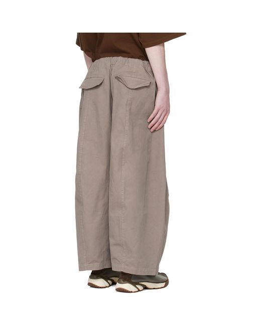 Entire studios Brown Taupe Loft Trousers for men
