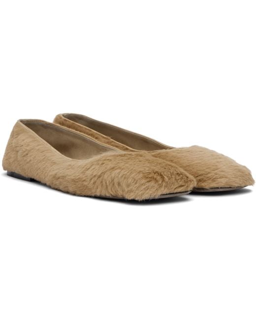 The Row Black Square Ballet Ballerina Flats