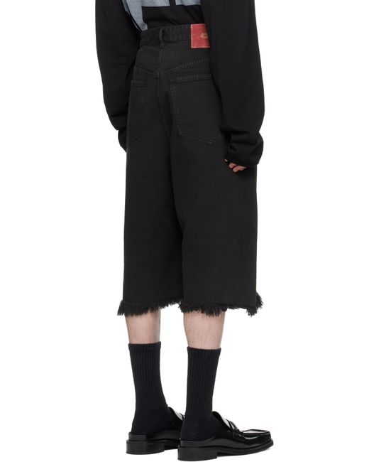 メンズ 424 ブラック 'Big Daddy' デニムショートパンツ Black
