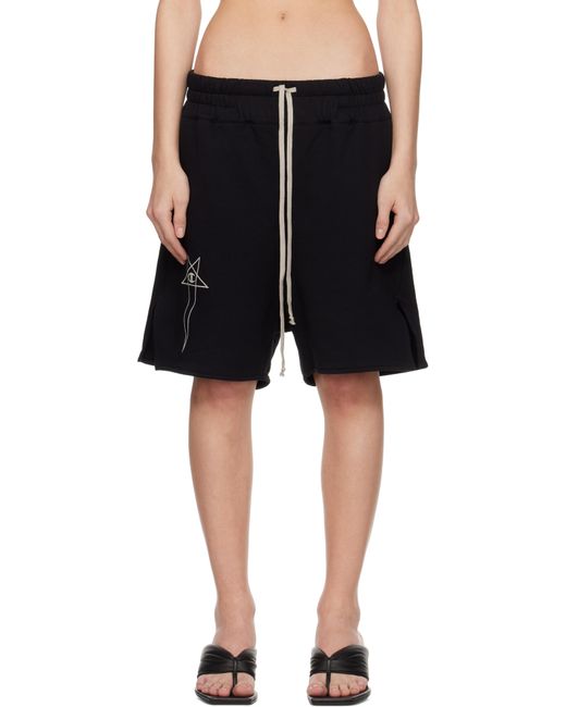 Rick Owens ブラック Championエディション フレンチテリー ショートパンツ Black