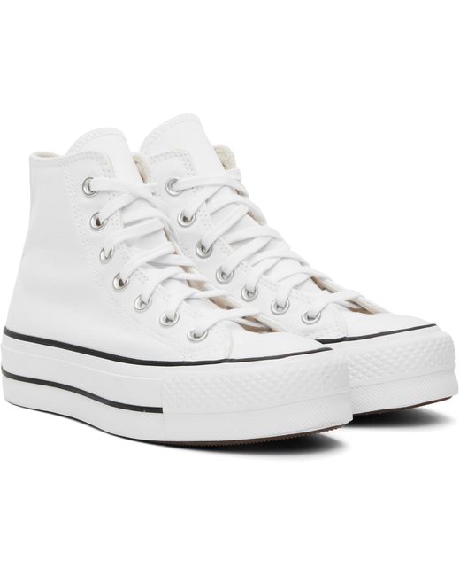 Converse Black Chuck Taylor All Star Canvas Platform High Top Sneakers