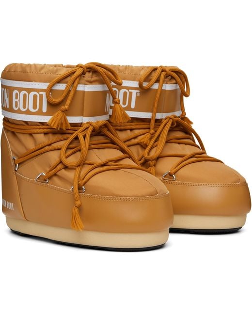 Moon Boot Brown Icon Low Nylon Boots