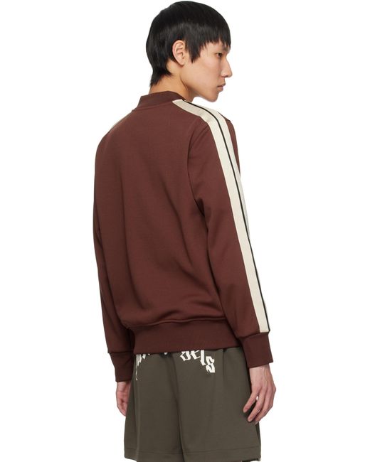 メンズ Palm Angels バーガンディ Classic Logo トラックジャケット Brown
