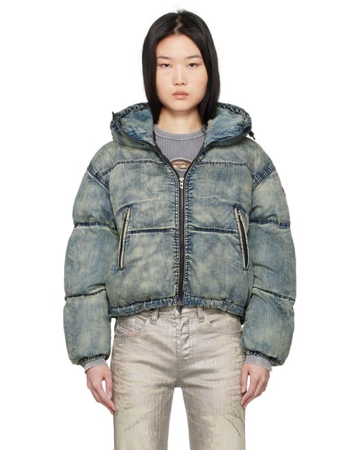 DIESEL Blue W-Aves Denim Jacket