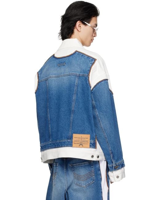 Jean Paul Gaultier Blue 'The Trompe L'Œil' Denim Jacket for men