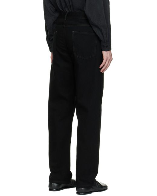 Lemaire Black Seamless Jeans for men