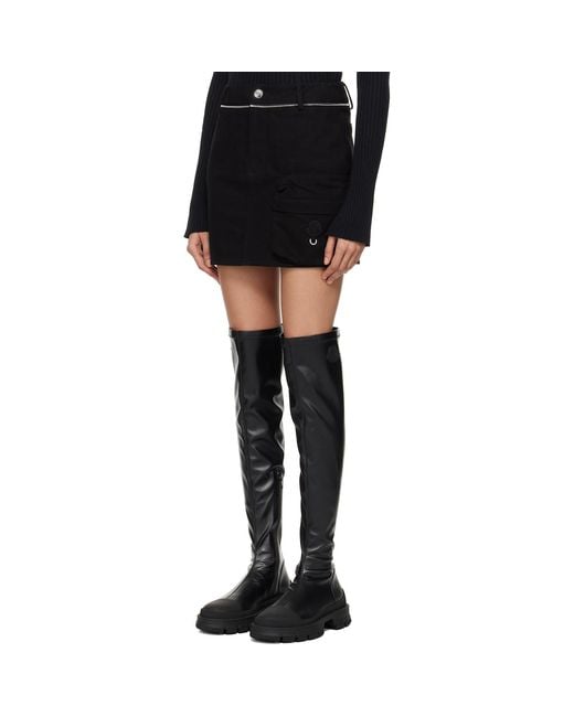 Moncler Genius Black Moncler X Willow Smith Canvas Miniskirt