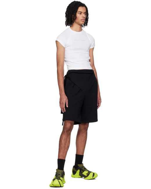 OTTOLINGER Black Wrap Shorts for men