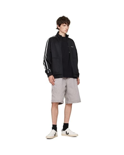 Veja Black Campo Leather Sneakers for men