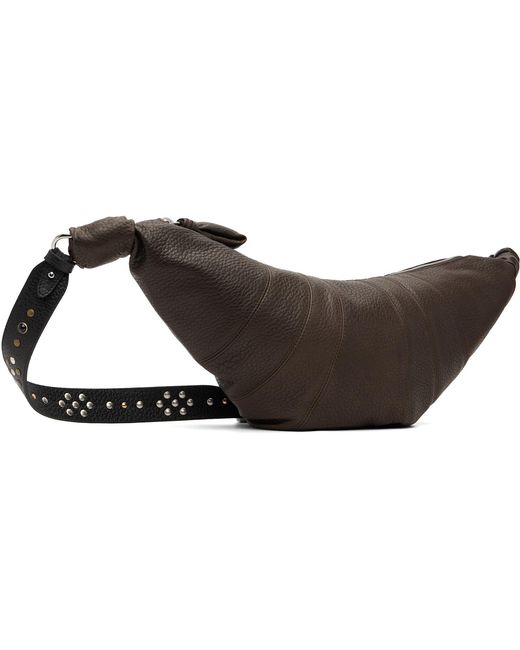 Lemaire Black Western Studs Medium Croissant Bag