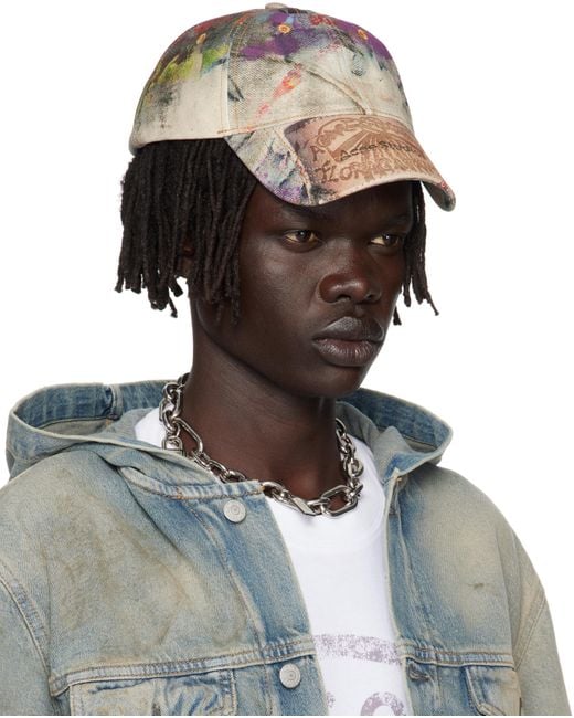 Acne Multicolor Printed Cap for men
