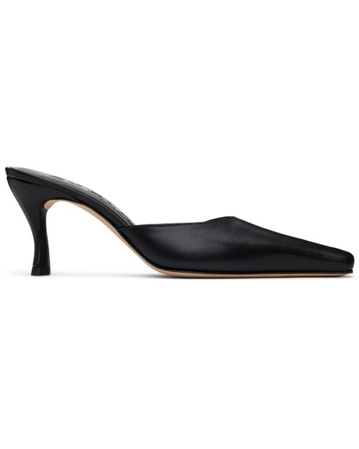 By Far Black Selene Mules