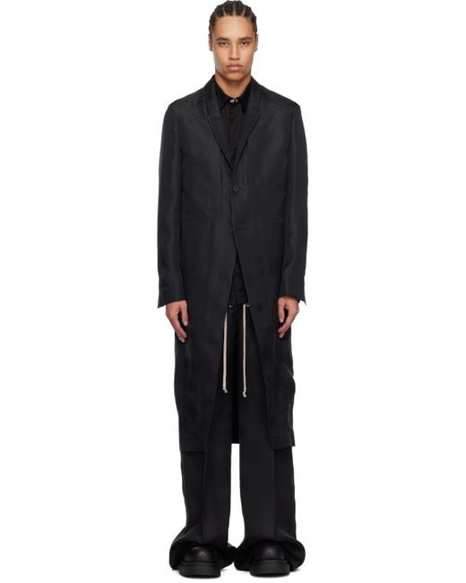 メンズ Rick Owens ブラック Hollywood Lido コート Black