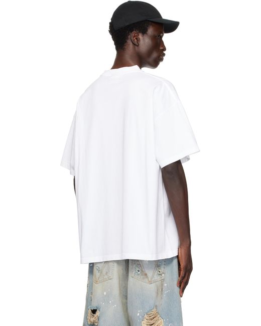 メンズ Vetements ホワイト No Posts レギュラー Tシャツ White