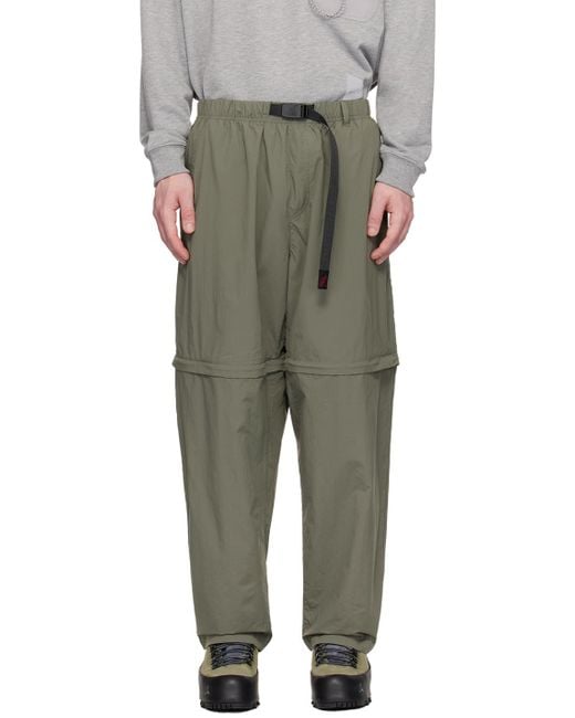 Gramicci Green Convertible Trail Trousers for men