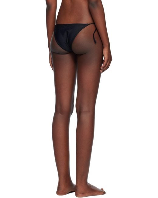 Matteau Black String Bikini Bottom