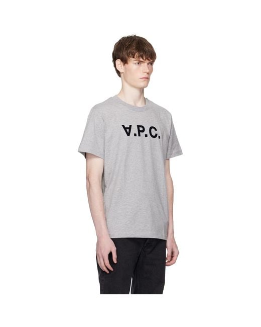 A.P.C. Black Standard Grand 'Vpc' T-Shirt for men