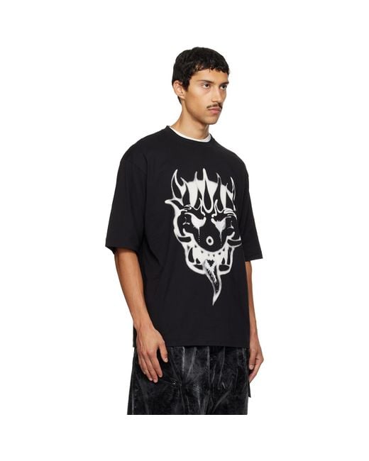 Y-3 Black Chito Edition Graphic Short Sleeve T-Shirt for men