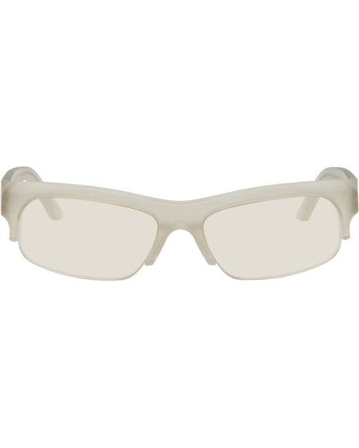 Retrosuperfuture Black Transparent Scatto Sunglasses for men